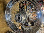 OEM Rear Spoke Wheel Harley FLH Bagger 3.00x16 25mm chrome Factory Stock Nice!