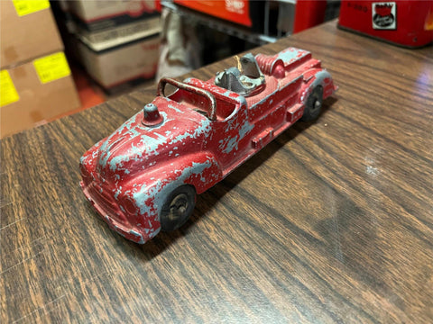 Vintage 1950s Hubley Kiddie Toy Fire Truck No 463 LANG PA. 7” Die Cast Metal