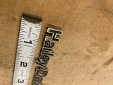 VTG OEM HARLEY PANHEAD SHOVELHEAD Script Logo Emblem Badge Decal AMF FX IRONHEAD