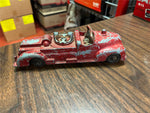 Vintage 1950s Hubley Kiddie Toy Fire Truck No 463 LANG PA. 7” Die Cast Metal