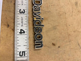 VTG OEM HARLEY PANHEAD SHOVELHEAD Script Logo Emblem Badge Decal AMF FX IRONHEAD