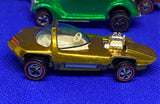 1967 Hot Wheels Redline Silhouette Spectraflame gold white interior Sweet Sixtee