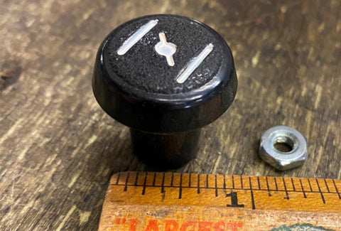 Black Choke Cable Knob Dash Harley Models 29214-67A 8/32 Shovelhead Evo Softail