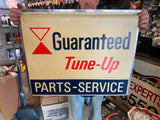 Vtg Grand Prix Guaranteed Ignition Tune Light Up Double sided Sign Oil Gas Servi