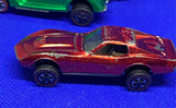 1968 Hot Wheels Redline Custom Corvette red Sweet Sixteen Clear window Collectib