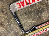 Napolean Pontiac Vtg Pair License plate Frames Auto Truck Car Dealer Tarentum pa
