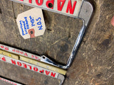 Napolean Pontiac Vtg Pair License plate Frames Auto Truck Car Dealer Tarentum pa