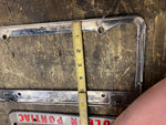 Napolean Pontiac Vtg Pair License plate Frames Auto Truck Car Dealer Tarentum pa