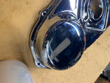 Chrome Tin Primary Cover Harley Knucklehead Panhead UL Hydra Duo Glide Nice!