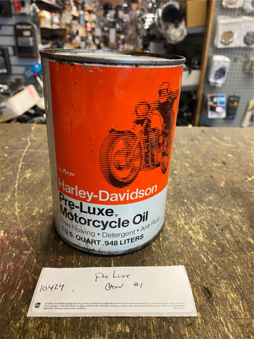 Vtg AMF Harley Davidson Pre-Luxe Motorcycle Oil Can Unopened Shovelhead Panhead