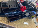 OEM Vivid Black Rear Fender Assy Harley STreet Road Glide New T/o Lights Wiring