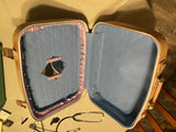 Victiorian Style Handbag Suitcase Makeup Doll Box Bag Chalk Display Decor damask