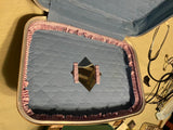 Victiorian Style Handbag Suitcase Makeup Doll Box Bag Chalk Display Decor damask