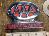 AAA National Award License Plate Tag Topper 50's Vtg Auto Truck Hot Rod Muscle c