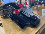 OEM Vivid Black Rear Fender Assy Harley STreet Road Glide New T/o Lights Wiring