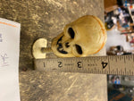 Vtg Halloween Skull Spring loaded Decor toy 1960's Skeleton Collectible Pop up!