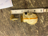 Vtg Halloween Skull Spring loaded Decor toy 1960's Skeleton Collectible Pop up!