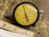 Vtg Starrett Dial indicator Guage  .0001-.025 mm range Machinist tools USA!