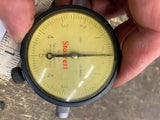 Vtg Starrett Dial indicator Guage  .0001-.025 mm range Machinist tools USA!