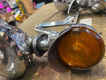 OEM -62 Guide spotlights Passing lamps Harley Panhead Shovelhead FLH Orig Factor