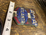 20's AAA Atlanta License Plate Tag Topper Vtg Auto Truck Hot Rod Model T Porcela