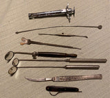 Vtg 50's Medical Doctor tools Instruments Tubex Surgical Syringe Director Lot!