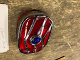 Fancy Taillight Lens Blue dot Chevron Harley Panhead Sportster 55-72 FLH FX Brak