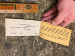 Vtg Teens Oil Gas Coupon Advertising Sign Can Service station Franklin Pa Refine