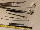 Vtg 50's Medical Doctor tools Instruments Tubex Surgical Syringe Director Lot!