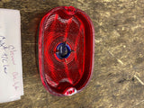 Fancy Taillight Lens Blue dot Chevron Harley Panhead Sportster 55-72 FLH FX Brak