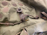 WW2 Backpack military Army Vtg 1940's Swiss German? Field Gear Orig norwegian?