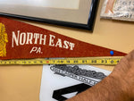 Vtg Elkhart Indiana Felt Pennant Flag Banner Indian NOrth EAst 60's!