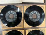 FRED WARING MUSIC JEROME KERN SONGS 45 RPM DECCA 9-51 4 RECORD BOX SET