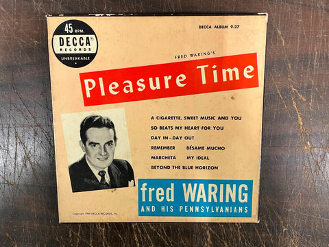 Vintage 1949 Decca Records Album 9-27 Fred Waring Pleasure Time Record Set