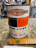 VTG Harley Pre-Luxe Deluxe Motorcycle Oil Panhead Shovelhead Quart Metal Can FLH