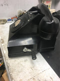 Vintage black Office/ Desk phone rare rotary handle 1940s Antique Electric metal