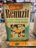 Vtg Renuzit Spot & Stain Remover Metal Tin Advertising Oil Cleaning Can 50's