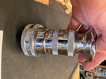 Vtg Chrome NOS Brass Fire nozzle Elkhart Brass 742-48SM Fire fighter Man hose!