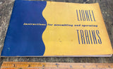 Vtg LIONEL 1952 Train Catalog Instruction Owners manual Book Track Layouts