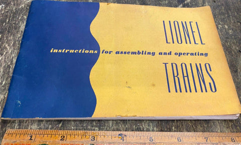 Vtg LIONEL 1952 Train Catalog Instruction Owners manual Book Track Layouts