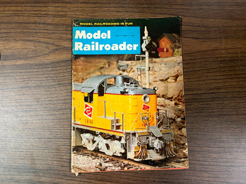 VTG Model Railroader Magazine 1966 July Structures for a logging camp Train