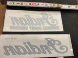 Indian Gilroy Gas TAnk Decals Stickers OEM Scout Pair FActory NOS