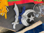 Vtg 1899 Shriner Pez Cap Hat Glass Goblet Pittsburgh Pagent Badge Sash Fraternal
