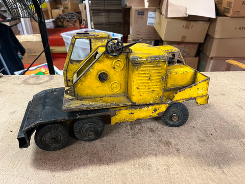 Vintage 1950s Made In USA Nylint Toys Pressed Steel Michigan Shovel Crane
