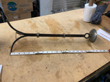 Vtg Brutalist hand-forged iron candle holder Artisanal Metalwork church home got