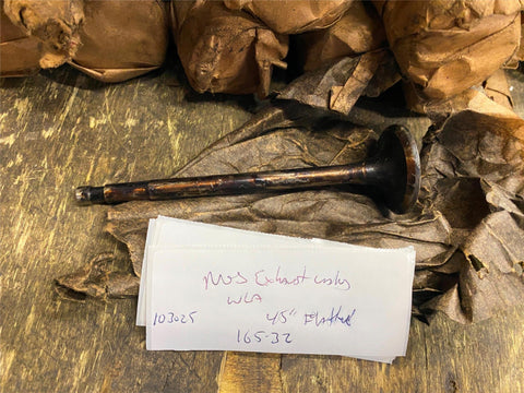 NOS OEM Harley Flathead 45" WLA WLC WL Servicar WWII Exhaust Valve Factory Vtg!