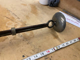 Vtg Brutalist hand-forged iron candle holder Artisanal Metalwork church home got