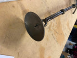 Vtg Brutalist hand-forged iron candle holder Artisanal Metalwork church home got