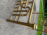 Antique French Bed Frame Polished Brass Headboard Victorian Fancy 1920's Queen!
