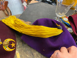 Vtg 1899 Shriner Pez Cap Hat Glass Goblet Pittsburgh Pagent Badge Sash Fraternal